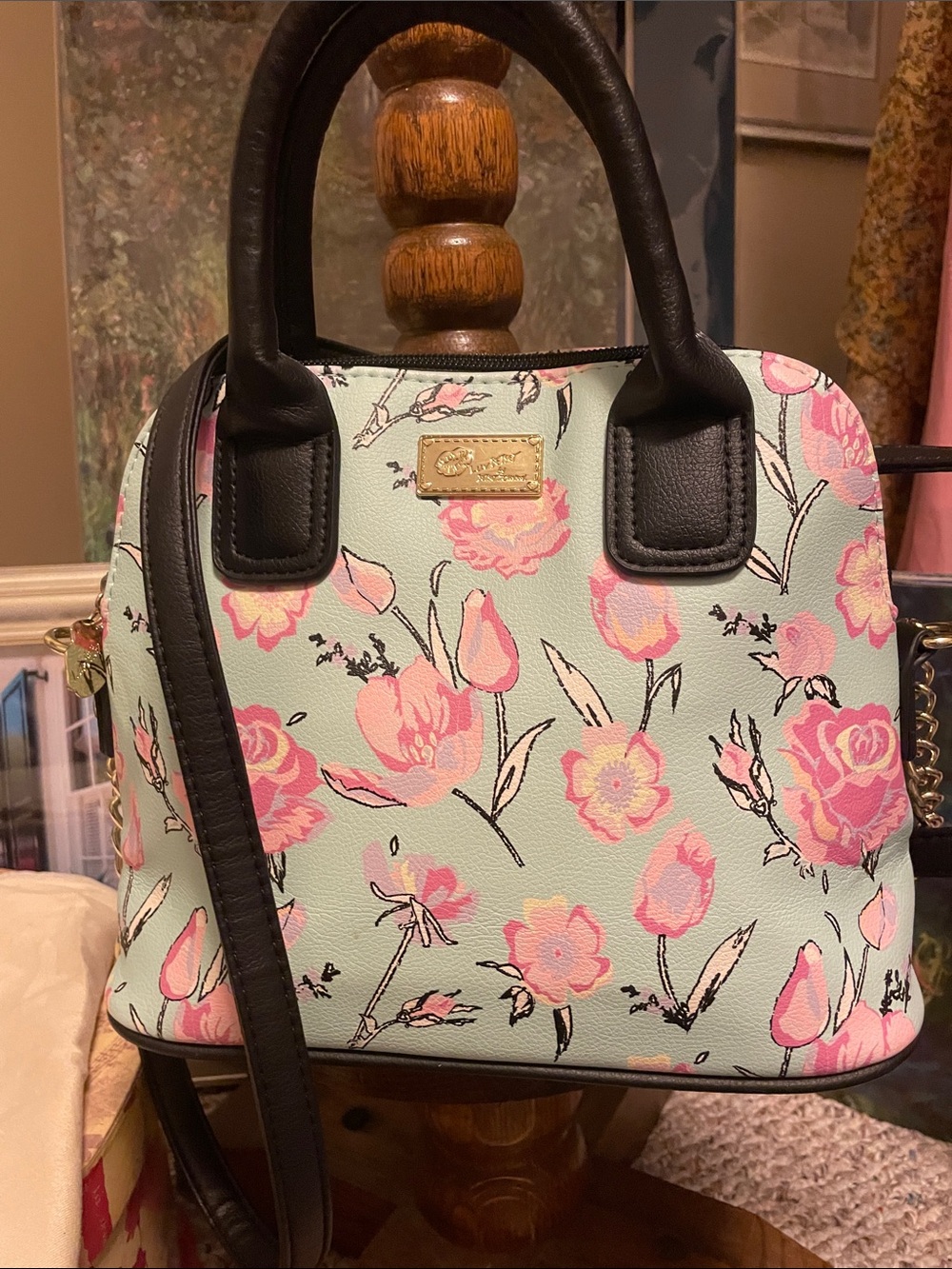 Luv Betsey by Betsey Johnson Floral Print Dome Bag